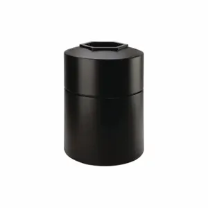 COMMERCIAL ZONE PRODUCTS 730101 Round Waste Container, Black, 45 Gal, Lon | CR2AXU 618L60