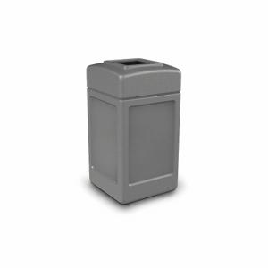 COMMERCIAL ZONE PRODUCTS 732103 Square Waste Container, Gray, 42 Gallon | CR2AXX 618L63