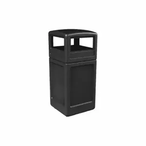 COMMERCIAL ZONE PRODUCTS 73290199 Waste Container, Dome Lid, 42 gal. Blk | CR2AYG 618L83