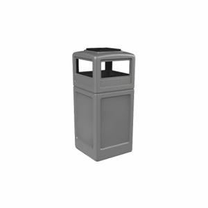 COMMERCIAL ZONE PRODUCTS 73300399 Waste Container, AsHeightray Dome, 42 gal, Gry | CR2AXZ 618L91