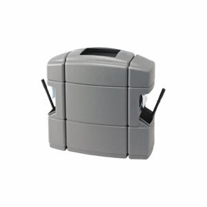 COMMERCIAL ZONE PRODUCTS 758703 Waste Container, Gray, Rectangular, Flat With Top Opening Top, 34 Inch Width/Dia | CR2AYA 618M28