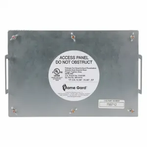 COMPONENT HARDWARE 750710 Flat Grease Duct Access Door, 7 Inch x 10 Inch, 10 Inch x 7 in | CR2AZP 642T51