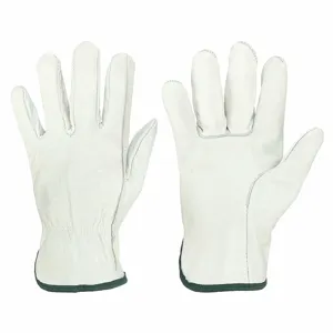 CONDOR 20GZ12 Leather Drivers Gloves L Beige Pr | AF6RLL