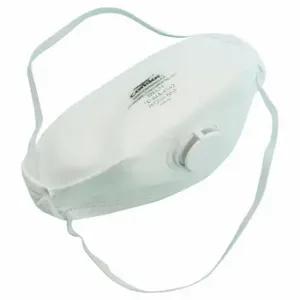 CONDOR 22EL77 Disposable Respirator, Single, Non-Adj, Metal Nose Clip, Std, White, 10 PK | CR2BRE