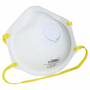 CONDOR 22EL80 Einweg-Atemschutzmaske, Dual, nicht anpassbar, Standard, weiß, M-Maskengröße, N95, geformt, 10 Stück | CR2BRC