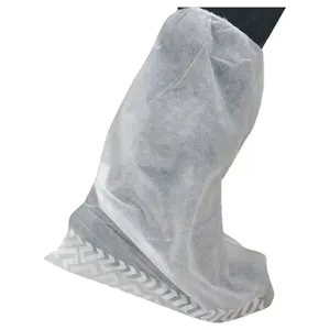 CONDOR 2RUZ3 Boot Covers Slip Resistant 1 Size White - Pack Of 50 | AC3DXM