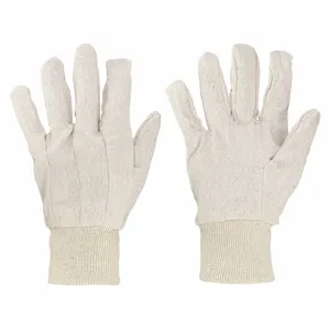 CONDOR 2UUH3 Canvas Gloves Poly/cotton L Natural Pr | AC3MUW