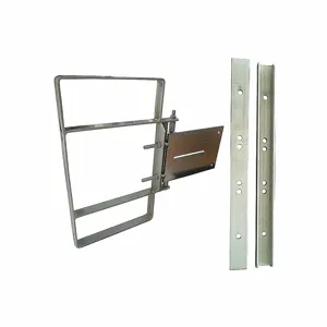 CONDOR 31TT62 Adjustable Safety Gate 1-27/32 Ft Height Galvanised Steel | AH3FZA