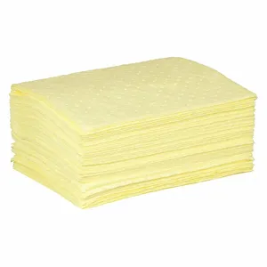 CONDOR 35ZP99 Absorbent Pad 9 Gallon Yellow PK50 | AH6HEJ