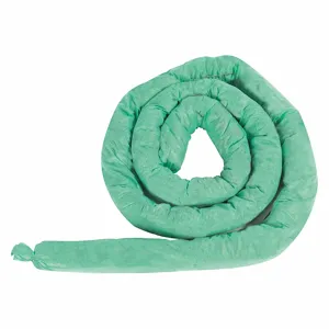 CONDOR 35ZR54 Absorbent Sock Green 30 Gallon PK12 | AH6HGT