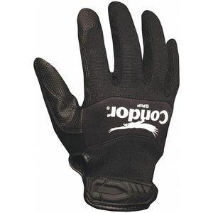 CONDOR 42KZ63 General Utility Mechanics Gloves, Bicast Leather Palm Material, Black, 2XL | CD2HGU