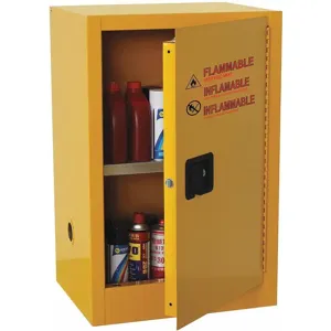 CONDOR 42X496 Flammable Cabinet, 44 x 23 x 18 Inch, 16 Gallon | CD2WNL