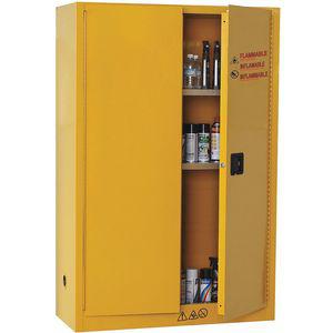 CONDOR 42X501 Flammable Cabinet, 45 Gallon, 65 x 43 x 18 Inch Size, Manual Door Type | CD3QFG