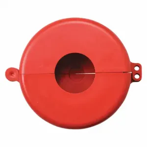 CONDOR 437R43 Gate Valve Lockout, 6 1/2 Inch Max Hand Wheel Dia, 5 Inch Min Hand Wheel Dia, Red | CR2BKE