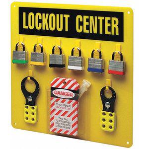 CONDOR 437R73 Lockout Station, Filled, General Lockout, 14 x 14 Inch | CD2ZBA