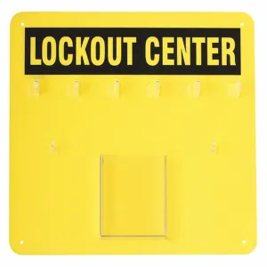 CONDOR 437R77 Padlock Station, Unfilled, General Lockout, 14 x 14 Inch | CD2JDU