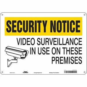 CONDOR 453P03 Security Sign, Security Notice, 14 Inch Width, 10 Inch Height, English | CE9JRM