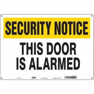 CONDOR 453P17 Security Sign, Security Notice, 20 Inch Width, 14 Inch Height, English | CE9JRC