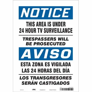 CONDOR 453P52 Security Sign | CE9JZW