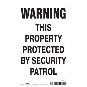 CONDOR 453R91 Sicherheitsschild, Warnung, 7 Zoll Breite, 10 Zoll Höhe, Englisch, Vinyl | CE9JNM