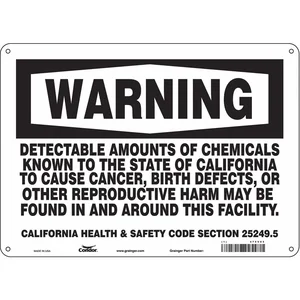 CONDOR 475V05 Safety Sign, 10 x 14 Inch | CD3CMB