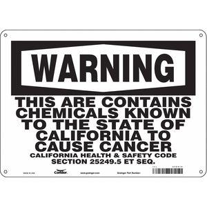 CONDOR 475V19 Safety Sign, 10 x 14 Inch Size | CD2RXD