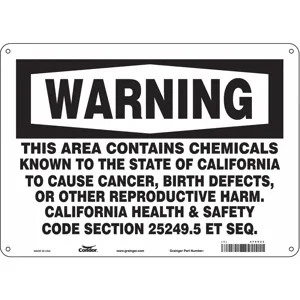 CONDOR 475V23 Safety Sign, 10 x 14 Inch Size | CD2RXF