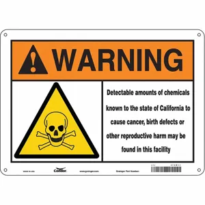 CONDOR 475W11 Safety Sign, 10 x 14 Inch Size | CD3TXU