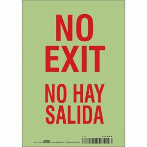 CONDOR 480H44 Safety Sign, 7 Inch Width, 10 Inch Height, Double Sided, Adhesive Surface, Vinyl | CE9LBD