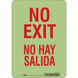 CONDOR 480H46 Safety Sign, 7 Inch Width, 10 Inch Height, Double Sided, With Mounting Holes | CE9LAT