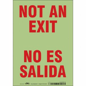 CONDOR 480H79 Safety Sign, 7 Inch Width, 10 Inch Height, Double Sided, Adhesive Surface, Vinyl | CE9LBF
