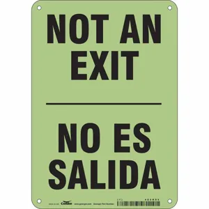 CONDOR 480H99 Safety Sign, 7 Inch Width, 10 Inch Height, Double Sided, With Mounting Holes | CE9LAX