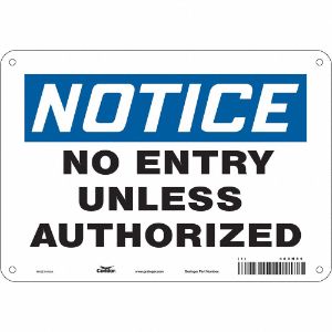 CONDOR 480N71 Safety Sign, 10 Inch Width, 7 Inch Height, Double Sided, Adhesive Surface, Vinyl | CE9LDA