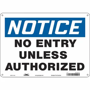 CONDOR 480N70 Safety Sign, 14 Inch Width, 10 Inch Height, Double Sided, With Mounting Holes | CE9LBX