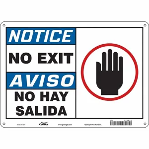 CONDOR 480N88 Safety Sign, 14 Inch Width, 10 Inch Height, Double Sided, With Mounting Holes | CE9LBY