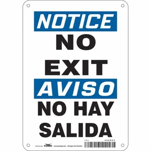 CONDOR 480N93 Safety Sign, 7 Inch Width, 10 Inch Height, Double Sided, With Mounting Holes | CE9LAZ