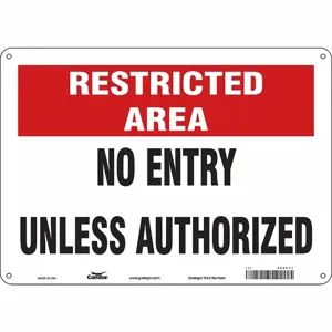 CONDOR 480P33 Safety Sign, 14 Inch Width, 10 Inch Height, Double Sided, With Mounting Holes | CE9LCA