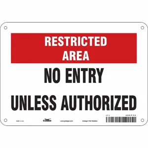 CONDOR 480P34 Safety Sign, 10 Inch Width, 7 Inch Height, Double Sided, With Mounting Holes | CE9LCW