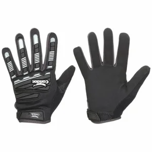 CONDOR 488C52 Mechanics Gloves, Size XL, Mechanics Glove, Full Finger, Cotton, Hook-and-Loop Cuff | CR2DJZ