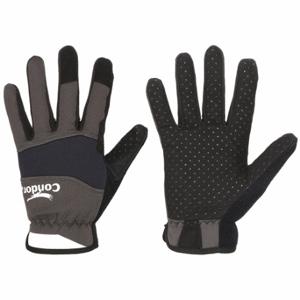 CONDOR 488C62 Mechanics Gloves, Size XL, Mechanics Glove, Full Finger, Shirred Slip-On Cuff, Black | CR2DKA
