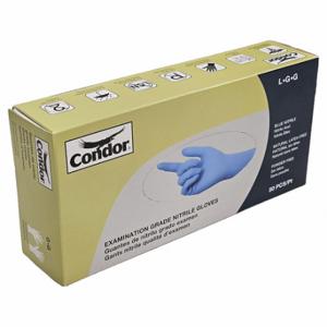 CONDOR 48UN23 Einweghandschuhe, allgemeiner Zweck/medizinische Qualität, XL, 7 Mil, puderfrei, Nitril, 50 Stück | CR2BQK