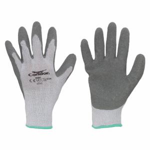 CONDOR 48UN83 Beschichteter Handschuh, XL, Latex, Grau, 1 Paar | CR2CPH