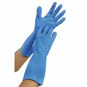 CONDOR 48UP03 Chemical Resistant Glove, 11 mil Thick, 13 Inch Length, 9 Size, Blue, Condor, 1 Pair | CR2BKH