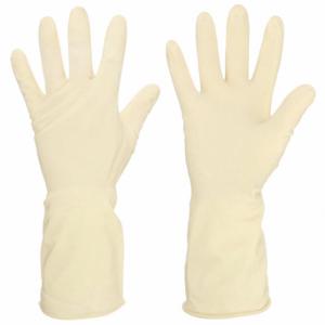 CONDOR 48UP26 Chemikalienbeständiger Handschuh, 20 mil dick, 12 Zoll Länge, Fischschuppe, Größe S, Beige, 1 Paar | CR2BLG