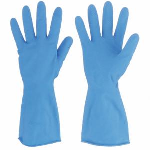 CONDOR 48UP37 Chemikalienbeständiger Handschuh, 17 mil dick, 12 Zoll Länge, Fischschuppe, Größe M, blau, 1 Paar | CR2BME