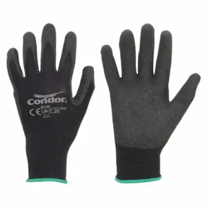 CONDOR 48UP91 Coated Glove, S, Foam, PVC, Nylon, 1 Pair | CR2CNQ