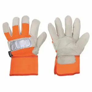 CONDOR 48WT88 Leather Gloves, Size S, Cowhide, Premium, Glove, Full Finger, Safety Cuff, Wing Thumb | CR2CXD