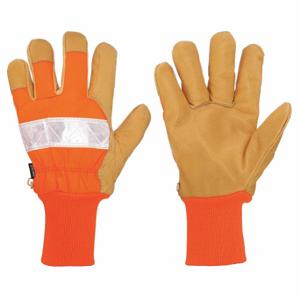 CONDOR 48WU01 Leather Gloves, Size L, Wing Thumb, 1 Pair | CR2CWJ