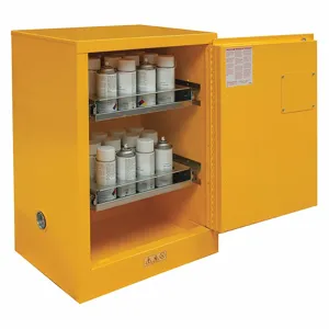 CONDOR 491M59 Fla mmables Safety Cabinet, Aerosols, 12 gal, 24 Aerosol Capacity | CR2BHG