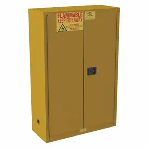 CONDOR 491M71 Fla mmables Safety Cabinet, 45 gal, 0 Drum Capacity, 43 Inch x 18 Inch x 66 1/2 Inch | CR2BHA